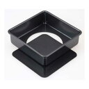 貝印 ちょうどいい食べきりサイズのスクエア型 底取れ式15cmレシピ付 DL8014 DL8014