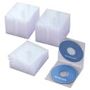 エレコム ELECOM CD／DVD／Blu-ray対応収納スリムケース（2枚収納×50セット） CCD-JSCSW50CR