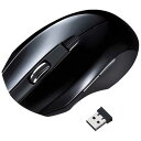 サンワサプライ　ワイヤレスBlueLEDマウス「2．4GHz　USB・Mac／Win」静音　中型（5ボタン）　MA-WBL33BK