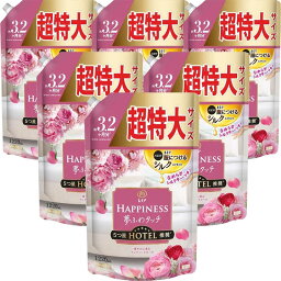 P＆G　(ケース販売)<strong>レノアハピネス</strong><strong>夢ふわタッチ</strong>華やかに香る<strong>アンティークローズ</strong>つめかえ用超特大サイズ 1220mL×6個