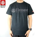 ELEMENT エレメント Tシャツ HORIZONTAL RP TEE BLK スケート skateboard street tee AH021201 【クエストン】