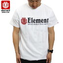 ELEMENT エレメント Tシャツ HORIZONTAL FST SS TEE WHT スケート skateboard street tee AH021238 【クエストン】