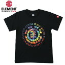 ELEMENT エレメント キッズ ELEMENTAL SS BOY BLK Tシャツ 130〜150cm AI025208 SKATE スケーター 【クエストン】