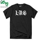 LRG エルアールジー Tシャツ HIGH LOW LOGO TEE BLK スケボー ウェアー SKATEBOARD 【クエストン】