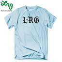 LRG エルアールジー Tシャツ HIGH LOW LOGO TEE POWDER BLUE スケボー ウェアー SKATEBOARD 【クエストン】