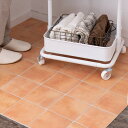 【クッションフロア】床保護マット 切って置くだけ簡単DIY 滑り止め付き 《テラコッタ》 約60×120cm