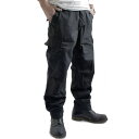 アメリカ軍 BDU カーゴパンツ /迷彩服パンツ 【 Lサイズ 】 リップストップ YN521007 ブラック 【 レプリカ 】