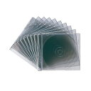 (まとめ)サンワサプライ DVD・CDケース(クリアブラック) FCD-PU10BK【×10セット】