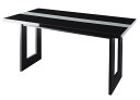 (送料無料) ダイニングテーブル単品 幅150×奥行80cm イタリアン モダン デザインダイニング ヴェルムト 6人 ブラック鏡面テーブル ガラステーブル 食卓テーブル つくえ 作業台 木製 高級感 おしゃれ