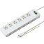 サンワサプライ 省エネタップ(3P・6個口・2m) TAP-S8(1コ入)