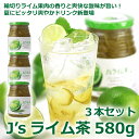 【常温・冷蔵】【送料無料】料理研究家・J.ノリツグさんプロデュースJ's ライム茶580g×3本(プロが選んだライム茶580g瓶入り×3本)(ギフト・中元 歳暮)