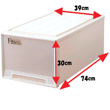 【D】【DA】◆【送料無料】フィッツケース（Fits）ディープ　お買い得3個セット！【幅39cm×奥行74cm×高さ30cm】【公団サイズ深型】【関東中京間サイズ深型】【天馬テンマ】【家具】【収納術】 【Aug08P3】☆10