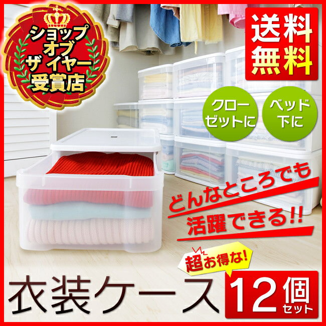 衣装ケース 激得 12個セット 送料無料 幅32 奥行き41 高さ21cm 収納ボックス …...:rack-kan:10058200