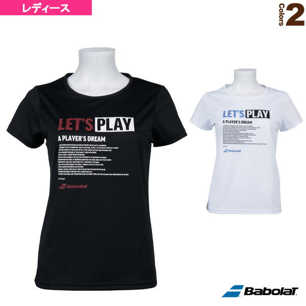 [バボラ テニス・バドミントン ウェア（レディース）]ショートスリーブシャツ／カラープレイライン／レディース（BTWOJA35）の画像