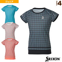 [スリクソン テニス ジュニアグッズ]ゲームシャツ／ガールズ（SDP-1962WJ）の画像