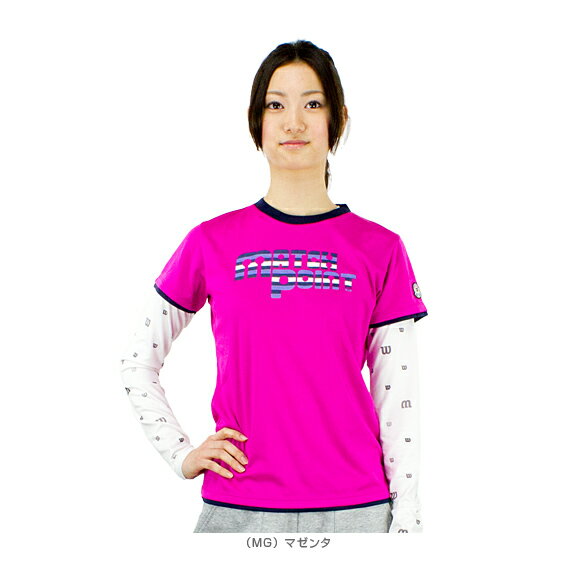 【送料 100円SALE!】【2012年春夏モデル】 《セール30％OFF》 Tシャツ／T-shirt - WRAJ221 [ウエア テニスウェア バドミントンウェア（レディース） ウィルソン／WILSON] 【レディース 女性用】