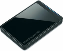 バッファロー HD-PCT500U3-BJミニステーション USB3.0 ポータブルHDD ブラック 500GB