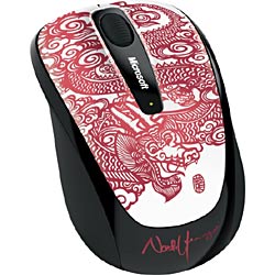 【送料無料】マイクロソフト GMF-00164Wireless Mobile Mouse3500 Mac/Win (J) Dragon Red