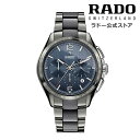 【ラドー 公式】 腕時計 RADO HyperChrome Automatic Chronograph ハイパークローム オートマチック クロノグラフ 自動巻 45mm ブルー 文字盤 セラミック ブレスレット 100m 防水メンズ腕時計 高級時計 機械式 ビジネス ブランド