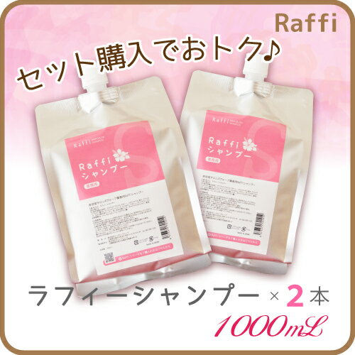 ◆ラフィーシャンプー1,000ml　2点セット◆サロン専売品　ナノアミノ　アミノ酸　無添加…...:raffi-hair:10000204