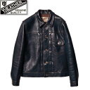 送料無料 通販 Y'2 LEATHER 着込むことで独特なブルーのムラ感と光沢感が出るこだわりのインディゴホースのGジャン!