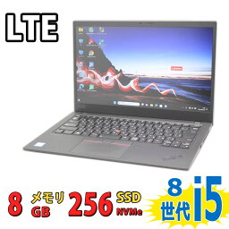 税込送料無料 即日発送 中古美品 フルHD 14インチ Lenovo ThinkPad X1 Carbon 7th Gen Type-20QE / Windows11/ 高性能 八世代Core i5-8265u/ 8GB/ 爆速NVMe式256GB-SSD/ カメラ/ LTE/ 無線/ Office付/ Win11ノートパソコン 中古パソコン 中古PC Windows10も対応可能/ Win10