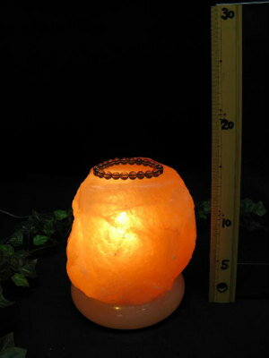 岩塩ランプ【ソルトランプ】ピューラーMX−712　（ヒマラヤ岩塩仕様　台座：天然石オニキス）