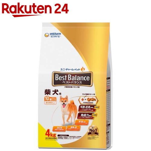 <strong>ベストバランス</strong> カリカリ仕立て <strong>柴犬</strong>用 10歳以上用(4kg)【qw5】【dalc_unicharmpet】【<strong>ベストバランス</strong>】[ドッグフード]