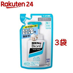 <strong>メンズビオレ</strong> 泡タイプオイルクリア洗顔 つめかえ(130ml*3袋セット)【<strong>メンズビオレ</strong>】