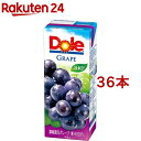 ドール グレープジュース100%(200mL*36本入)【送料無料】