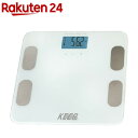 マクロス 「KEEPs」 体重体組成計 カラダスケール ホワイト MEHR-10WH(1台入)