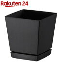 クエンチローポット(プレート付) 6号 ブラック(1コ入)【大和プラスチック】