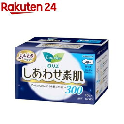 ロリエ <strong>しあわせ素肌</strong> 多い夜用 羽つき300(10コ入)【イチオシ】【ロリエ】[生理用品]