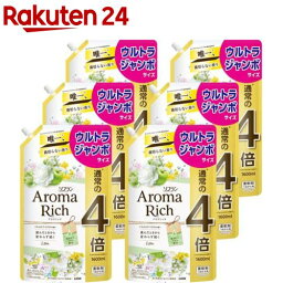 ソフラン アロマリッチ エリー つめかえ用 ウルトラジャンボ(1600ml*6袋セット)【ソフラン アロマリッチ】