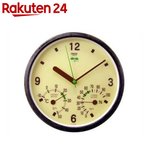 クレセル エコロジー 時計・温度計・湿度計 TC-016E【楽天24】[クレセル 温度計 …...:rakuten24:10332432