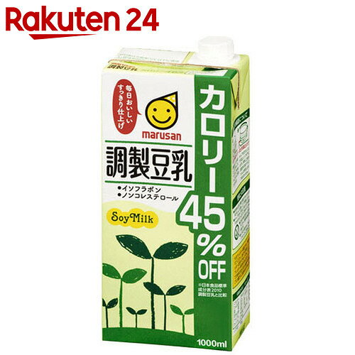 マルサン 調製豆乳 カロリー45%オフ 1L×6本【楽天24】[マルサン 豆乳]【mrsn…...:rakuten24:10034137