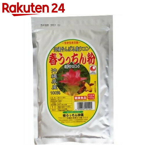 生き生き元気 春うっちん粉 沖縄やんばる産ウコン 100g【楽天24】【あす楽対応】[うっちん沖縄 春ウコン(春うこん)]