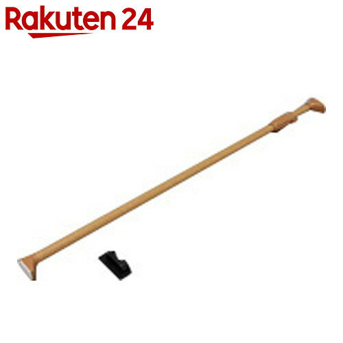 アイリスオーヤマ 木調強力伸縮棒 H-MNPJ-190 ダークブラウン【楽天24】【あす楽…...:rakuten24:10437315