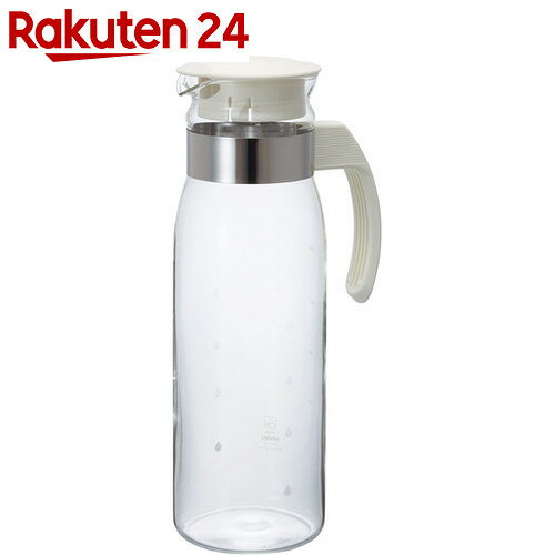 ハリオ 冷蔵庫ポットスリムN オフホワイト RPLN-14-OW 1400ml【楽天24】【あす楽対応】[ハリオ クーラー・麦茶ポット]【HOF07】