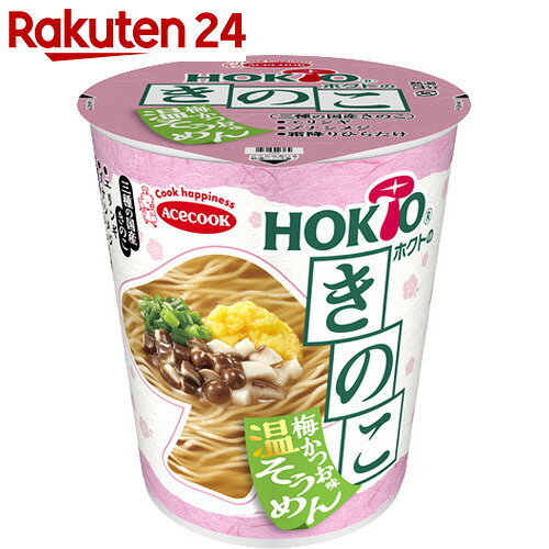 【ケース販売】HOKTOのきのこ 梅かつお味そうめん 57g×12個【楽天24】[エースコック 素麺(そうめん)]