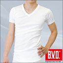 BVD GOLD V首半袖TシャツG234ホワイト/M/L【販売：BVD】【税込3900円以上で送料無料】