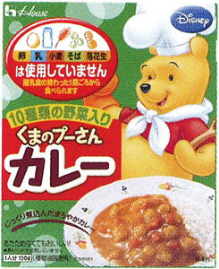 【訳あり_在庫処分】ハウスくまのプーさん　カレー　　130g【販 売：飲 物 屋】【税込3900円以上で送料無料】【楽ギフ_包装選択】【あす楽対応】【Disneyzone】【OB】当店通常価格127円のところ、約20%OFF!