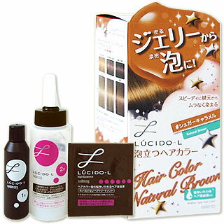 ルシードエル　泡立つヘアカラー　＃シュガーキャラメル（ナチュラルブラウン）【販売：コスメボックス】【税込3900円以上で送料無料】【HLS_DU】