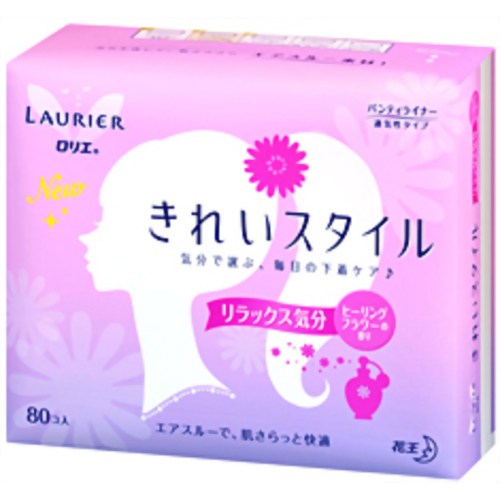 ロリエ きれいスタイル リラックス気分 ヒーリングフラワーの香り 80個入【販売：ケ ン コ ー コ ム】【税込3900円以上で送料無料】【HLS_DU】