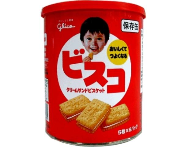 江崎グリコ　ビスコ保存缶　5枚×6袋【販売：食べモール】【税込3900円以上で送料無料】【HLS_DU】