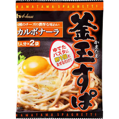 ハウス食品　釜玉すぱ　カルボナーラ　28g【販 売：飲 物 屋】【税込3900円以上で送料無料】【マラソン1207P05】