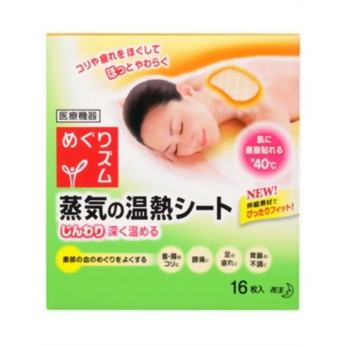 めぐりズム 蒸気の温熱シート 16枚入【販売：ケ ン コ ー コ ム】【税込3900円以上で送料無料】【HLS_DU】