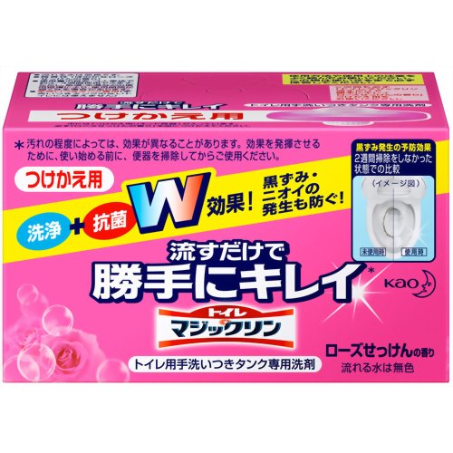 トイレマジックリン 流すだけで勝手にキレイ ローズせっけんの香り つけかえ用 80g【販売：ケ ン コ ー コ ム】【HLS_DU】【あす楽対応】トイレマジックリン 流すだけで勝手にキレイ ローズせっけんの香り つけかえ用 80g / マジックリン / 送料240円、3900円以上なら送料無料