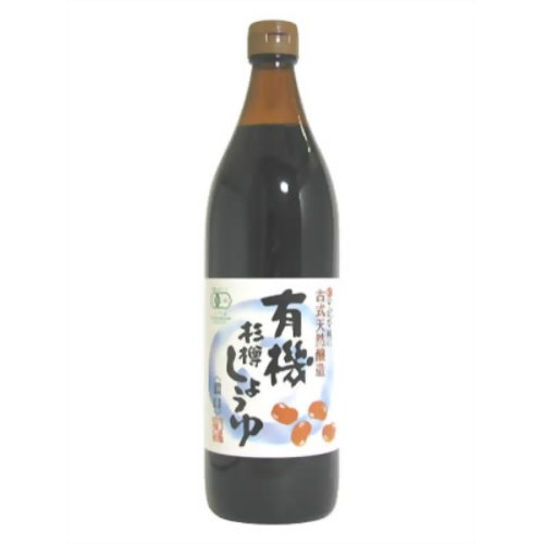 ムソー 有機杉樽しょうゆ 濃口 900ml【販売：ケ ン コ ー コ ム】【税込3900円以上で送料無料】