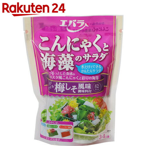 エバラ こんにゃくと海藻のサラダ ノンオイル梅しそ 3-4人前【楽天24】【あす楽対応】[エバラ 海藻サラダ]